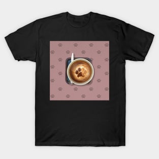 Cat Paw Cappuccino T-Shirt